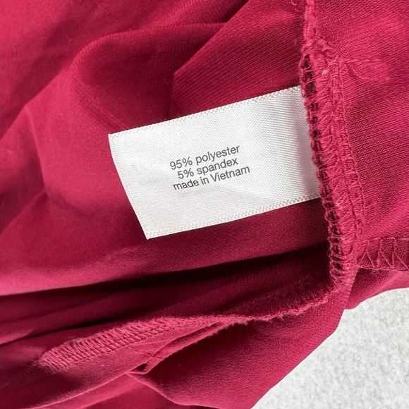 LANE BRYANT‎ Cardigan Cover Up Womens 18/20 Red Open Front Stretchy Blouse Top - Picture 10 of 15